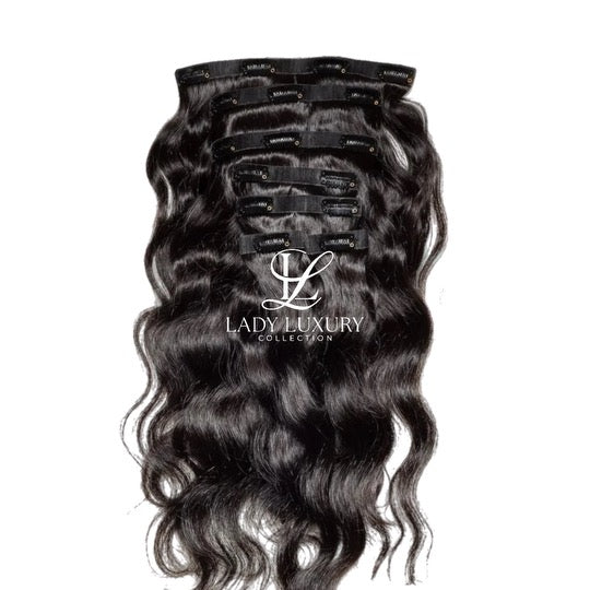 Cambodian Natural Wave Clip Ins