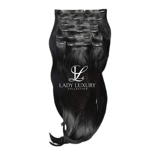 Bone Straight Clip Ins