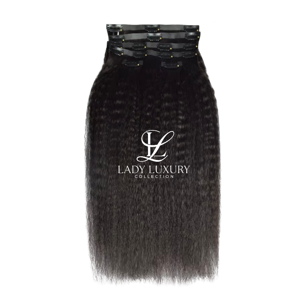 Textured Straight Clip Ins