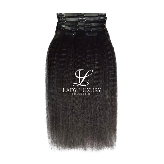Textured Straight Clip Ins